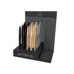 PARKER JOTTER XL MONOCROMO ESPOSITORE PENNA A SFERA A SCATTO TRATTO 1 mm INCHIOSTRO BLU FUSTO COLORI ASSORTITI CONF 20 Pz. 
