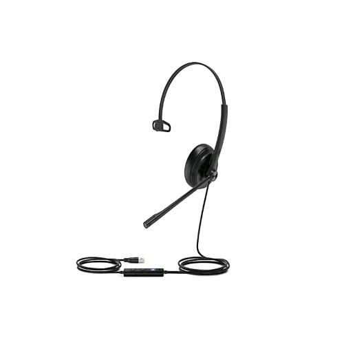 YEALINK CUFFIA MONOAURALE CON MICROFONO USB TIPO A MS TEAMS NERO SILVER