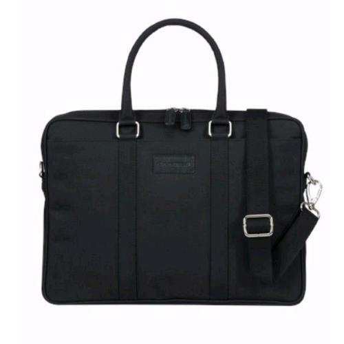 DBRAMANTE 1928 AVENUE BORSA PER NOTEBOOK DA 15 " IN NYLON RICICLAT CON TRACOLLA 8 SCOMPARTI NERO 