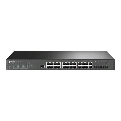 TP-LINK TL-SG3428X JETSTREAM SWITCH 24 PORTE GESTITO L2- 24 x 10/100/1000 + 4 x 10 Gigabit SFP+ MONTABILE SU RACK