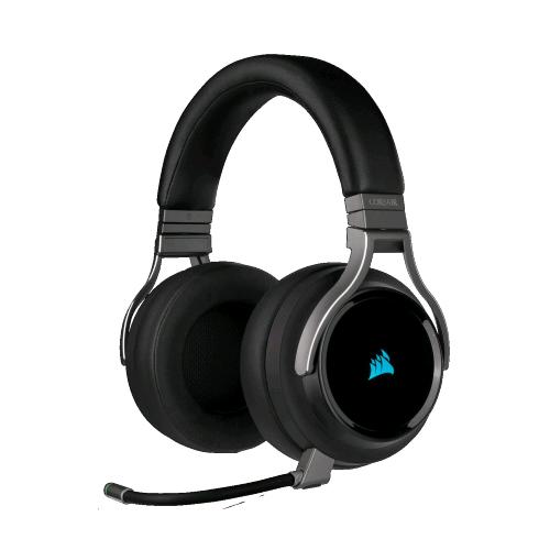 CORSAIR VIRTUOSO ICUE CUFFIE WIRELESS CON MICROFONO AD ALTA FEDELTÀ RGB CARBON