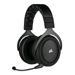 CORSAIR HS70 PRO CUFFIE GAMING WIRELESS CON MICROFONO PC PS4 CARBON PRODOTTO RICONDIZIONATO