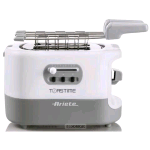 ARIETE TOASTIME TOSTAPANE ELETTRICO 2 FESSURE CON FUNZIONE RISCALDA E SCONGELA 700 W BIANCO
