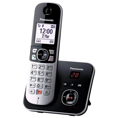 PANASONIC KX-TG6861JTB TELEFONO CORDLESS DECT CON SEGRETERIA TELEFONICA VIVAVOCE IDENTIFICATORE DI CHIAMATA DISPLAY 1.8" GRIGIO NERO