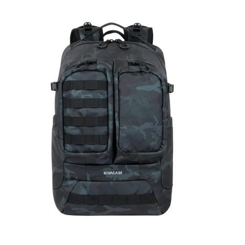 RIVACASE ZAINO NOTEBOOK FINO A 15.6" IN POLIESTERE IDROREPELLENTE GRIGIO MIMETICO