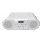 PANASONIC RADIO PORTATILE DAB+ BLUETOOTH LETTORE CD DESIGN VINTAGE 20W USB, TELECOMANDO BIANCO