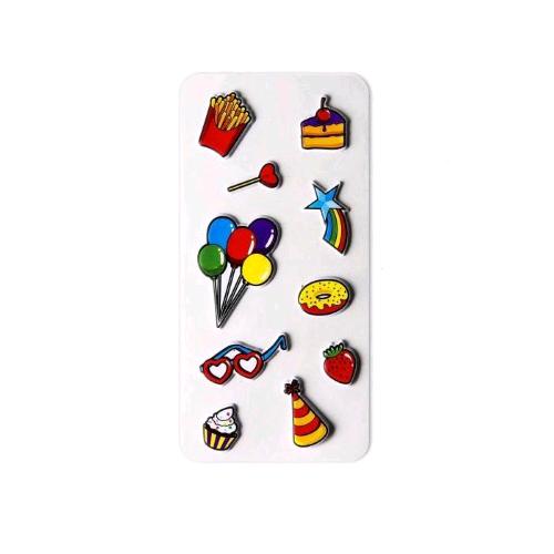 CELLY STICKERS 3D 10 TEEN PARTY MULTICOLORE   