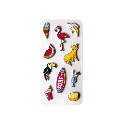 CELLY STICKERS 3D 10 TEEN TROPICAL MULTICOLORE   