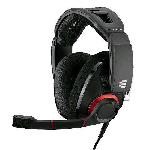 SENNHEISER EPOS GSP 500 CUFFIA GAMING CON MICROFONO JACK 3.5 MM COLORE NERO ROSSO