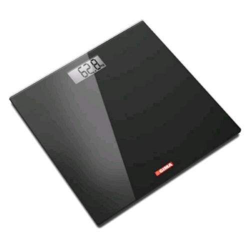 GIMA BILANCIA DIGITALE PESA PERSONE IN VETRO PORTATA MAX 150 KG NERO