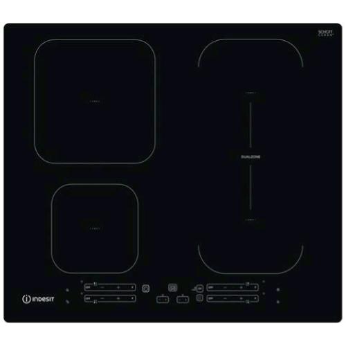 INDESIT IB 65B60 NE PIANO COTTURA A INDUZIONE 4 ZONE IN CERAMICA NERO