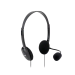 VULTECH HS-01 REV 2.2 CUFFIE CON MICROFONO DOPPIO JACK 3.5MM PIU ADATTATORE COLORE NERO