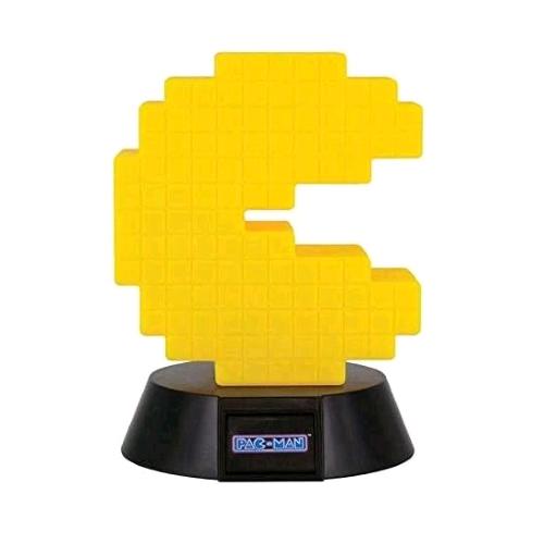 PALADONE PAC MAN ICON LIGHT MINI LAMPADA DI NOTTE DA TAVOLO COLORE GIALLO NERO