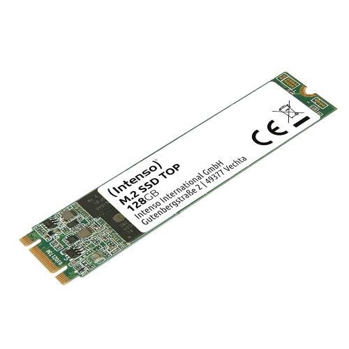 INTENSO SSD INTERNO 128GB M2 2280 SATA III TOP LETTURA SEQUENZIALE FINO A 520 MB/S SCRITTURA SEQUENZIALE FINO A 500 MB/S