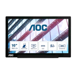 AOC I1601P 15,6" LED IPS FULL HD 5MS 60HZ PORTATILE LOW BLUE LIGHT USB-C USB NERO