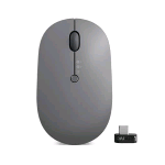 LENOVO GO MULTI-DEVICE MOUSE AMBIDESTRO WIRELESS A RF + BLUETOOTH OTTICO 5 TASTI 2400 DPI GRIGIO