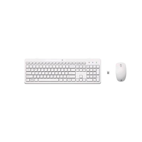 HP 230 TASTIERA E MOUSE WIRELESS OTTICO 1.600 DPI BIANCO 