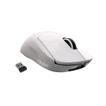 LOGITECH G PRO X SUPERLIGHT MOUSE GAMING WIRELESS SENSORE HERO 25K 25.600 DPI ULTRALEGGERO PROGETTATO PER ESPORT 5 PULSANTI PROGRAMMABILI BIANCO