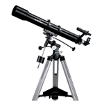 SKY WATCHER CAPRICORN 70 EQ1 TELESCOPIO OBBIETTIVO 70 mm FOCALE 900 mm TREPPIEDE INCLUSO NERO