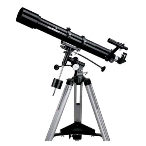 SKY WATCHER CAPRICORN 70 EQ1 TELESCOPIO OBBIETTIVO 70 mm FOCALE 900 mm TREPPIEDE INCLUSO NERO