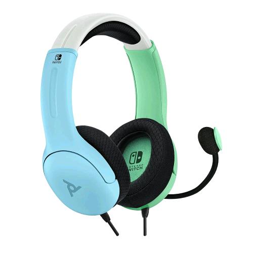 PDP LVL40 NINTENDO SWITCH CUFFIE CON MICROFONO GAMING STEREO BLU E VERDE