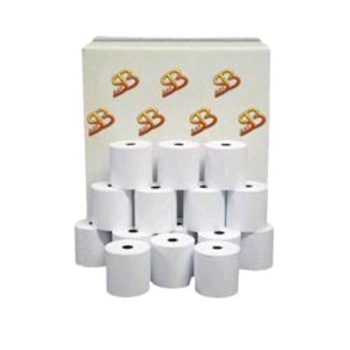 SA.BA.CART ROTOLO IN CARTA X CALCOLATRICE LARGHEZZA 76 MM DIAMETRO 76 MM ANIMA 12 mm BIANCO CONF 80 Pz.