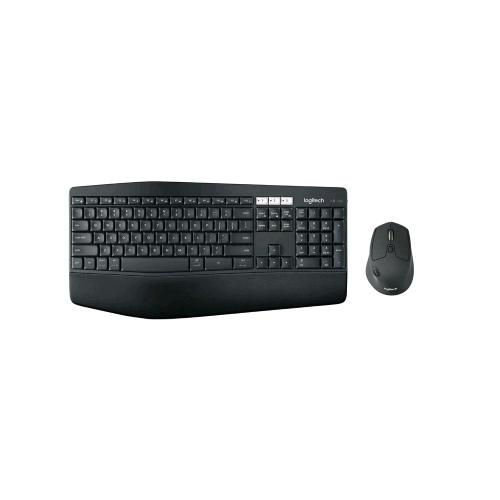 LOGITECH MK850 KIT TASTIERA E MOUSE WIRELESS LAYOUT TEDESCO QWERTZ CON POGGIAPOLSI INTEGRATO NERO