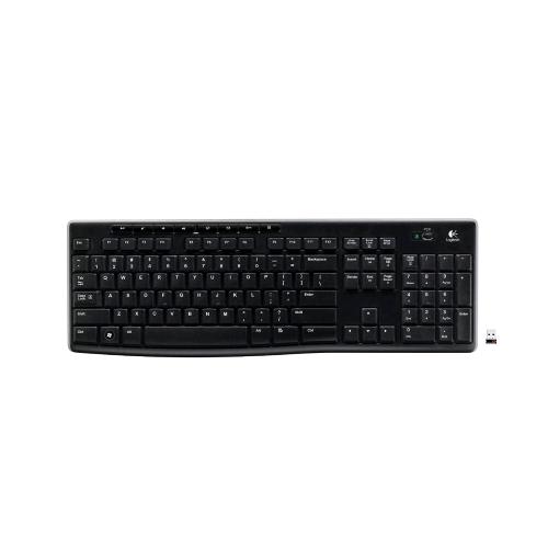 LOGITECH COMBO K270 TASTIERA WIRELESS CON RICEVITORE USB LAYOUT USA/EUROPA NERO