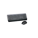 MEDIACOM KIT TASTIERA E MOUSE WIRELESS ERGONOMICI TASTI SILENZIONI 11 MULTIMEDIALI E 12 A SCELTA RAPIDA CON POGGIAPOLSI NERO