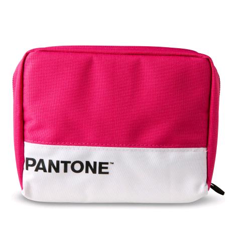 PANTONE ORGANIZER DA VIAGGIO 12.5X15X5CM TASCHE INTERNE CHIUSURA ZIP ROSA