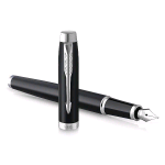 PARKER IM MATT BLACK CT PENNA STILOGRAFICA PENNINO M FUSTO NERO INCHIOSTRO BLU