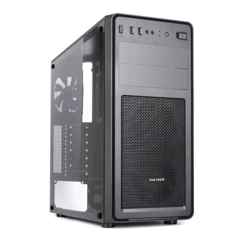 VULTECH VCO-A2699T CASE ATX MICRO-ATX MINI-ITX 1xUSB 3.0  2xUSB 2.0 PANNELLO LATERALE IN VETRO TEMPERATO BLACK
