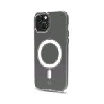 CELLY APPLE iPHONE 13 MINI GELSKINMAG COVER IN TPU + POLICARBONATO CON MODULO MAGNETICO CIRCOLARE INTEGRATO COMPATIBILE CON RICARICA WIRELESS MAGNETICA TRASPARENTE