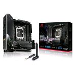 ASUS ROG STRIX Z690-I SCHEDA MADRE GAMING WIFI MINI-ITX INTEL Z690 LGA1700 DDR5 PCI 5.0 WIFI 6E INTEL 2,5 GB LAN ROG SUPREMEFX 7.1 2xM2 4xSATA 6GB/S AURA SYNC RGB NERO