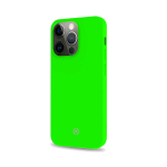 CELLY APPLE iPHONE 13 PRO CROMO COVER IN TPU CON RIVESTIMENTO IN SILICONE E FINITURA SOFT TOUCH VERDE FLUO