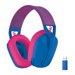 LOGITECH G435 CUFFIE GAMING WIRELESS BLUETOOTH LIGHTSPEED MICROFONO INTEGRATO BLU ROSA