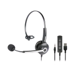 HAMLET RENOVA HHEADM-UJM CUFFIA PROFESSIONALE MONOAURALE CON MICROFONO - USB + JACK 3,5 MM + TELECOMANDO