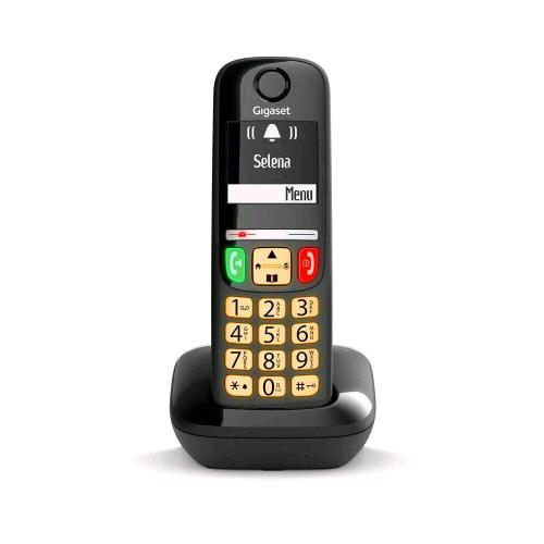 GIGASET E270 CORDLESS DECT CON TASTI E NUMERI GRANDI VIVAVOCE AUDIO POTENZIATO BLACK 