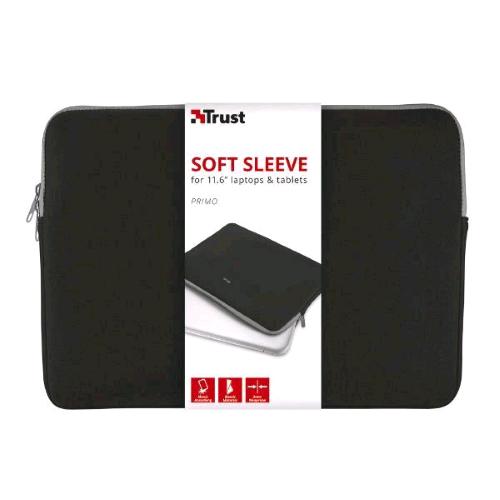TRUST PRIMO CUSTODIA PER NOTEBOOK DA 11.6" IN NEOPRENE NERO 