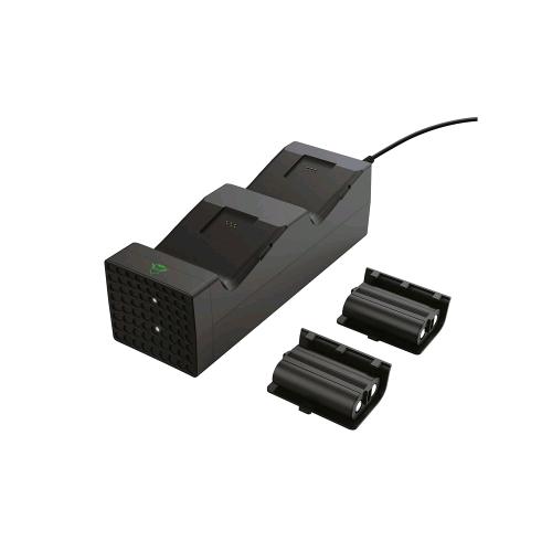 TRUST GXT250 DUO CHARGE XBOX SERIE X/S  BASE DI RICARICA PER 2 CONTROLLER CON BATTERIA RICARICABILI USB TIPO C NERO