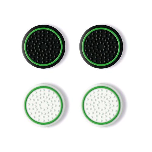 TRUST GXT266 4-PACK THUMB GRIPS XBOX GOMMINI ANISCIVOLO PER POLLICE PER I JOYSTICK DEL CONTROLLER BIANCO/NERO