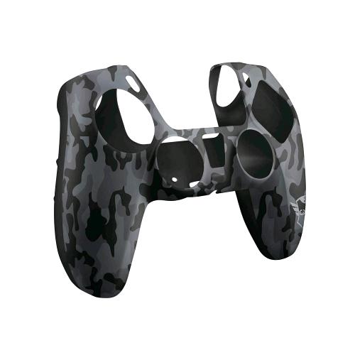 TRUST GXT748 PS5 COVER PER CONTROLLER IN SILICONE ANTISCIVOLO MIMETICO NERO