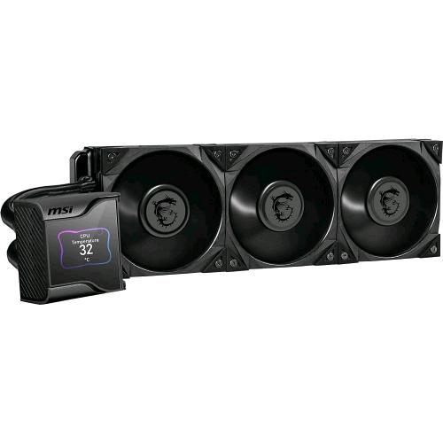 MSI MEG CORELIQUID S360 DISSIPATORE A LIQUIDO 360mm RADIATORE 2.4'' LCD WATERBLOCK 3 x 120mm SILENT PWM