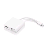 LENOVO ADATTATORE USB C 3-IN-1 HUB HDMI E VGA BIANCO