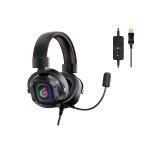 CONCEPTRONIC CUFFIE CON MICROFONO GAMING STERE0 USB COMANDI SUL CAVO RGB NERO