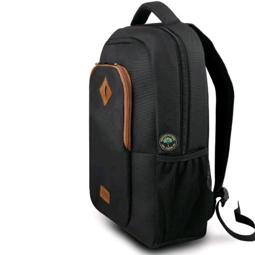URBAN FACTORY CYCLEE ECO ZAINO PER NOTEBOOK DA 15.6" IN POLIESTERE 3 SCOMPARTI NERO