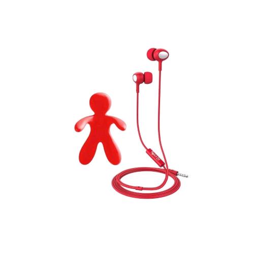 CELLY CESAREAUGUSTO BUNDLE PROFUMATORE AUTO E AURICOLARE STEREO 1 X JACK 3.5 MM ROSSO