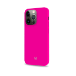 CELLY APPLE iPHONE 13 PRO CROMO COVER IN TPU CON RIVESTIMENTO IN SILICONE E FINITURA SOFT TOUCH ROSA FLUO