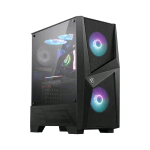 MSI MAG FORGE 100R CASE MIDI TOWER ATX VENTOLE ANTERIORI 2x120MM INSTALLATE PANNELLO LATERALE IN VETRO TEMPERATO COLORE NERO