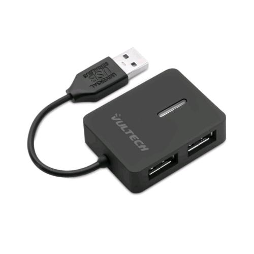 VULTECH HU-04USB2 HUB 4 PORTE USB USB 2.0 480 Mbps NERO